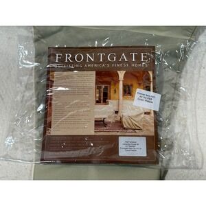 Frontgate 8Ft Patio Umbrella Cover Pebble Outdoor Weatherproof Furniture Beige